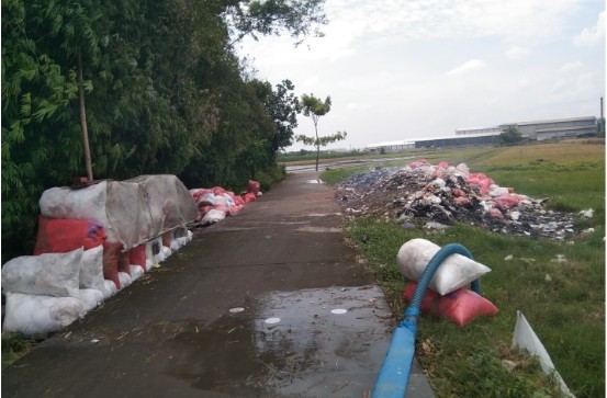 Dumping Limbah di TKD Daditunggal, Kecamatan Ploso Dilaporkan ke Polda