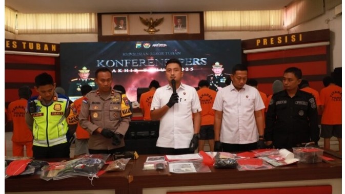 Polres Tuban Ungkap Kasus Kriminalitas Alami Kenaikan